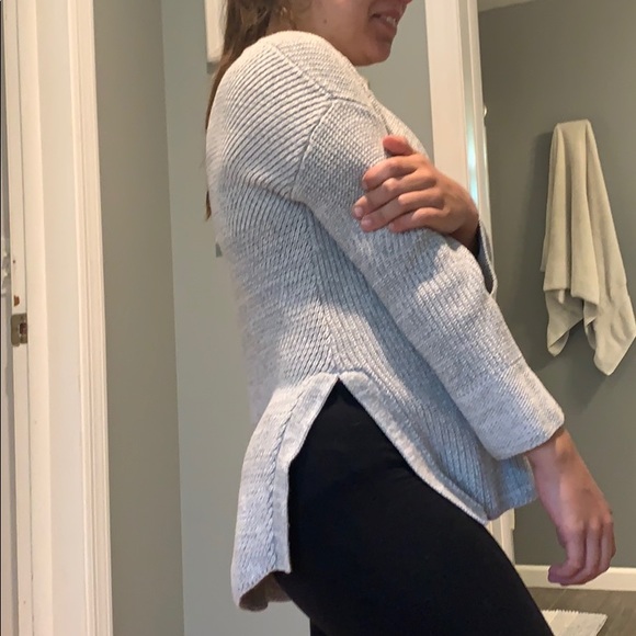 Loft - xs - gray knit open front sweater - Picture 3 of 4